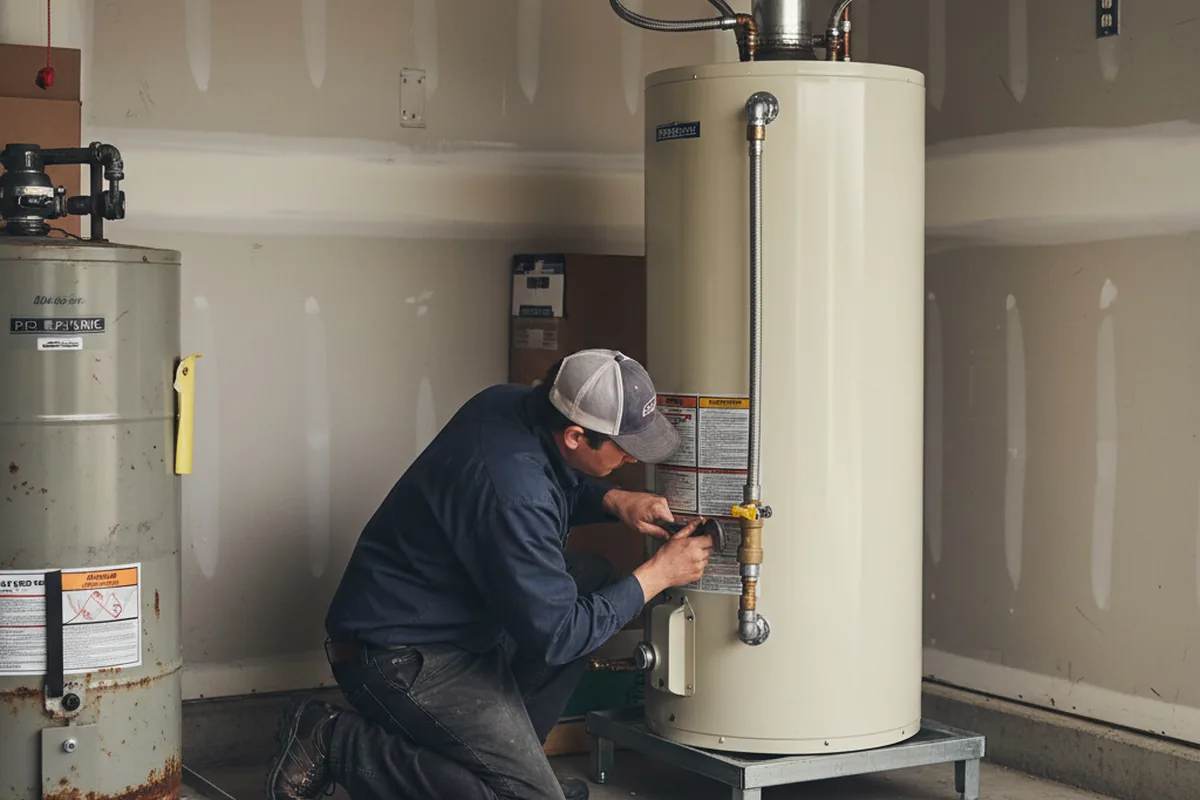 Water heater and shutoff valve replacement in Ballwin